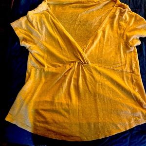 ANTHROPOLOGIE Maeve horizon linen shirt